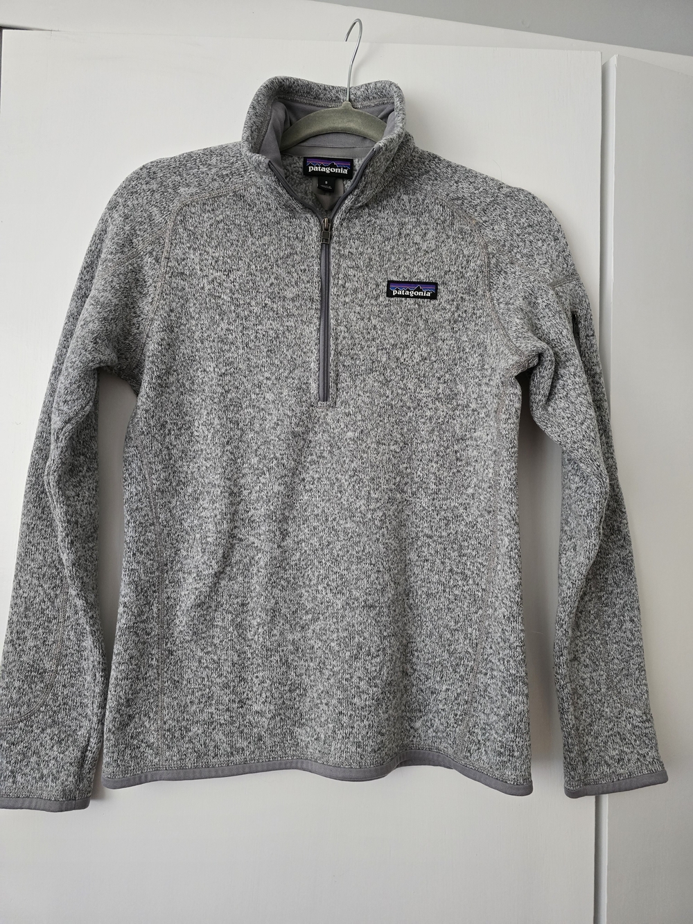 Patagonia Gray Heather Quarter-Zip Fleece Pullover